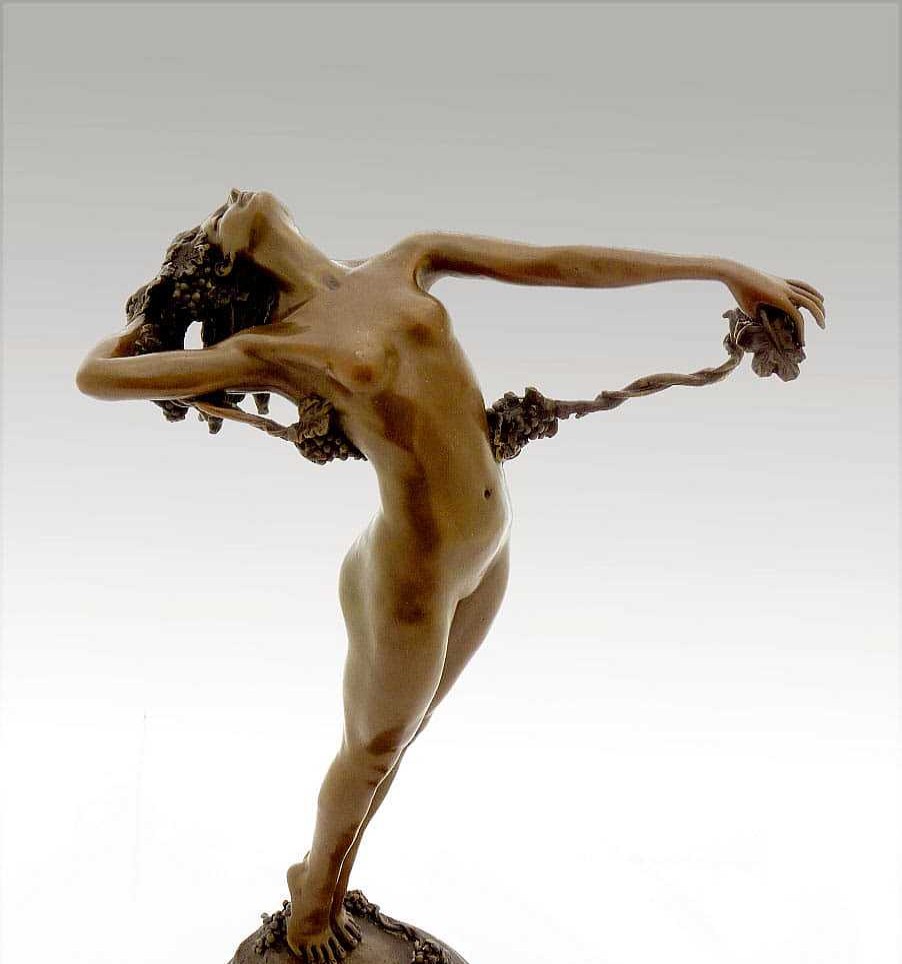 Harriet Whitney Frishmuth Harriet Frishmuth - The Vine (1923) Bronzefigur - Signiert New