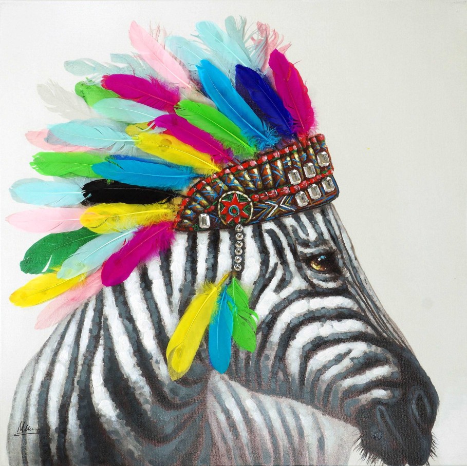 Martin Klein Zebra Hauptling Tierbild Martin Klein Zebra Gemalde - Acryl Online