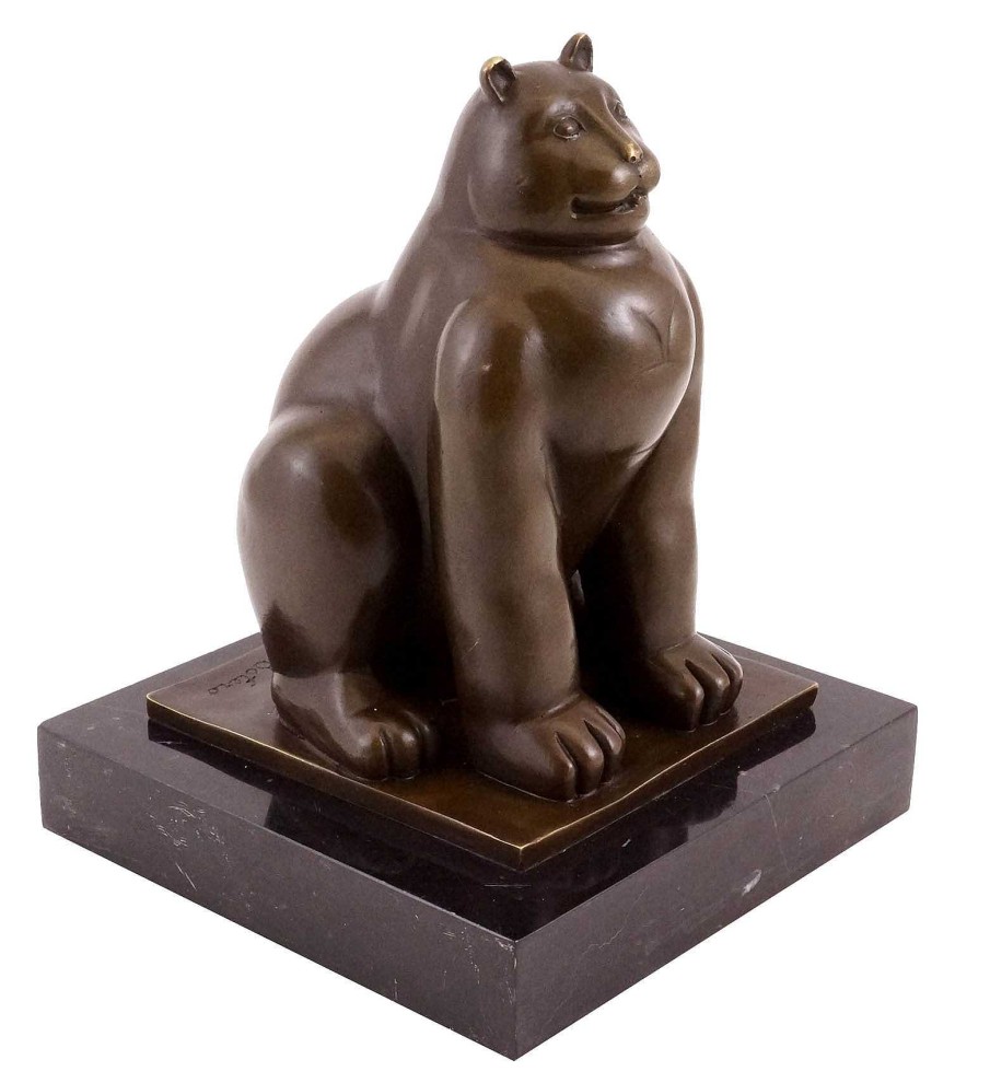 Fernando Botero Fernando Botero - Fat Cat / Fette Katze - Bronzeskulptur Hot