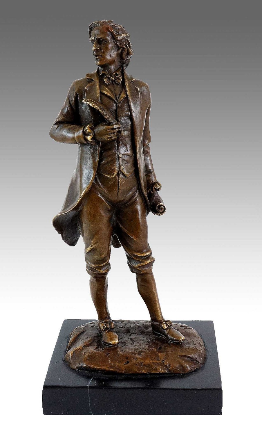 Miguel Fernando Lopez (Milo) Bronzefigur - Frederic Chopin - Milo - 100 % Bronze Clearance