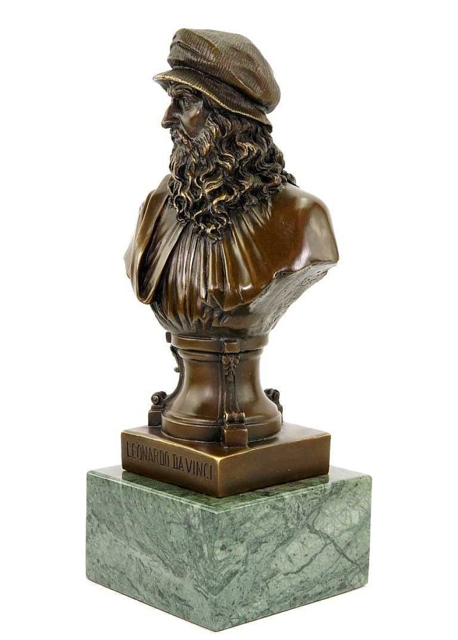 Miguel Fernando Lopez (Milo) Leonardo Da Vinci Buste - Limitierte Bronzestatue - Signiert Milo Online