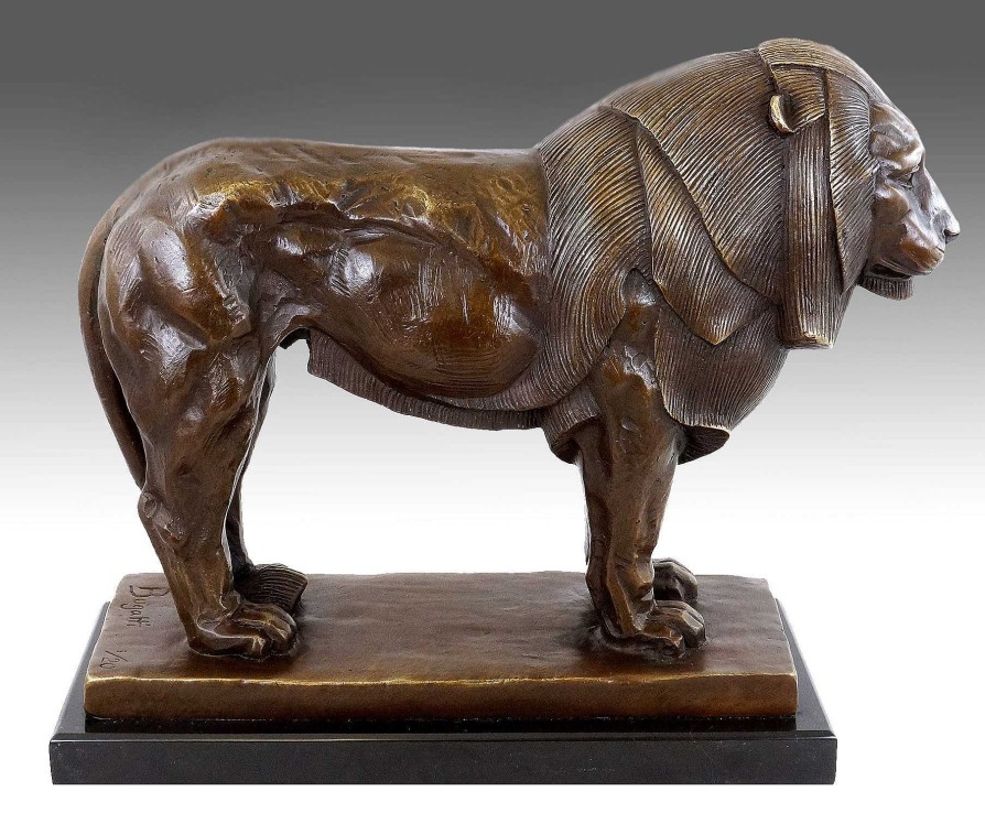 Rembrandt Bugatti Stolzer Bronze Lowe - Lowenskulptur - Rembrandt Bugatti New