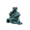 Miguel Fernando Lopez (Milo) Frosch Parchen Aus Bronze - Tierfigur - Grune Patina - Signiert Milo Wholesale