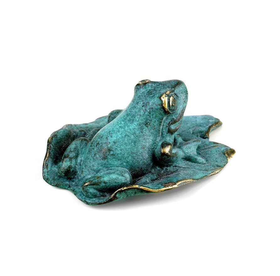 Miguel Fernando Lopez (Milo) Froschfigur Aus Bronze - Grune Patina - Bronzeminiatur - Signiert Milo Wholesale