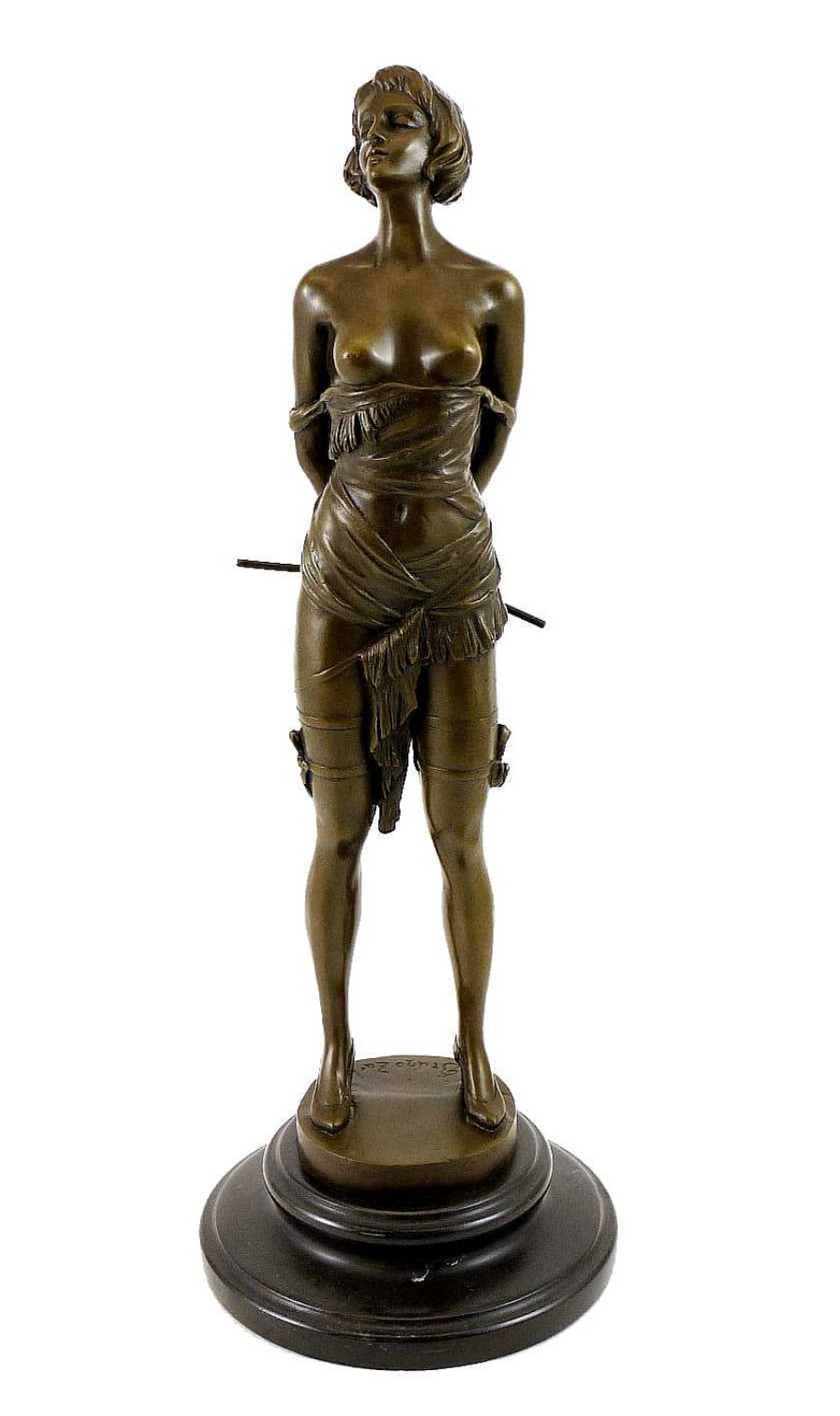 Bruno Zach Erotik Bronzefigur - Domina Mit Reitgerte - Sign. Bruno Zach Wholesale