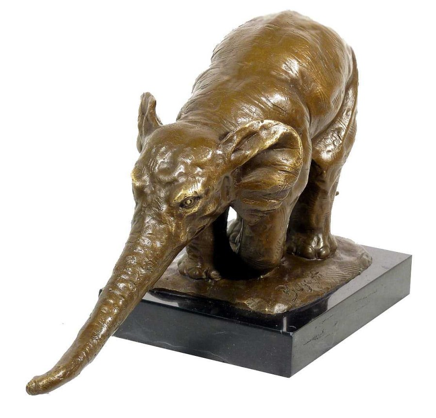 Rembrandt Bugatti Bronze Tierskulptur - Indischer Elefant - Rembrandt Bugatti Wholesale