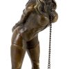 Kunst & Ambiente Erotische Bronzefigur - Bondage Girl Marina - M. Nick - Signiert Hot