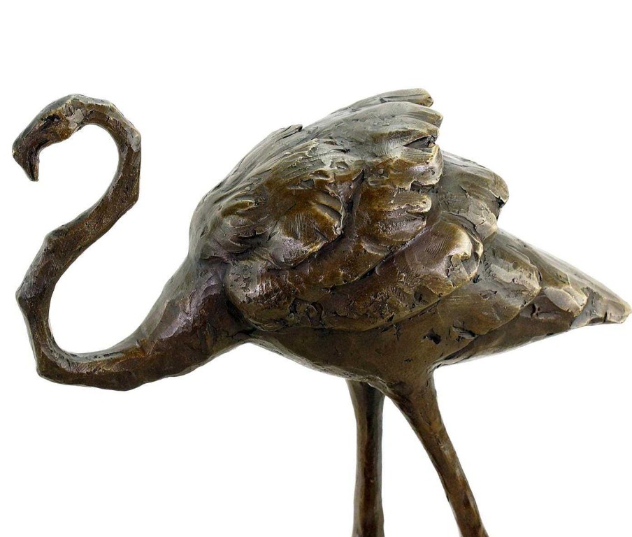 Rembrandt Bugatti Zwei Flamingos (1912) - Signierte Bronzefigur Von Rembrandt Bugatti - Nummeriert New