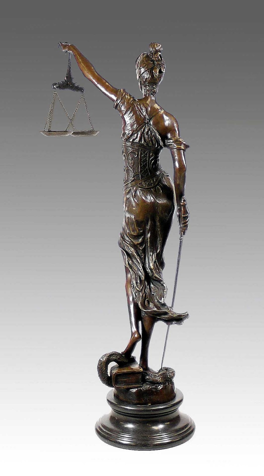 Kunst & Ambiente Grosbronze - Justitia Gottin Der Gerechtigkeit Signiert - Mayer Clearance