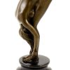 Miguel Fernando Lopez (Milo) Moderne Bronze Figur - Gebeugte Frau Auf Marmor, Sign. Milo New