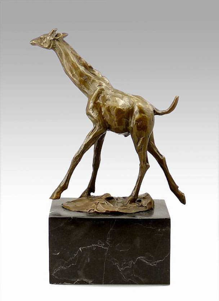 Miguel Fernando Lopez (Milo) Bronze Giraffe Tierskulptur Signiert Milo Wholesale