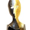 Kunst & Ambiente Modern Art Kunstmaske In Bronze - Signiert Miguel Guia New