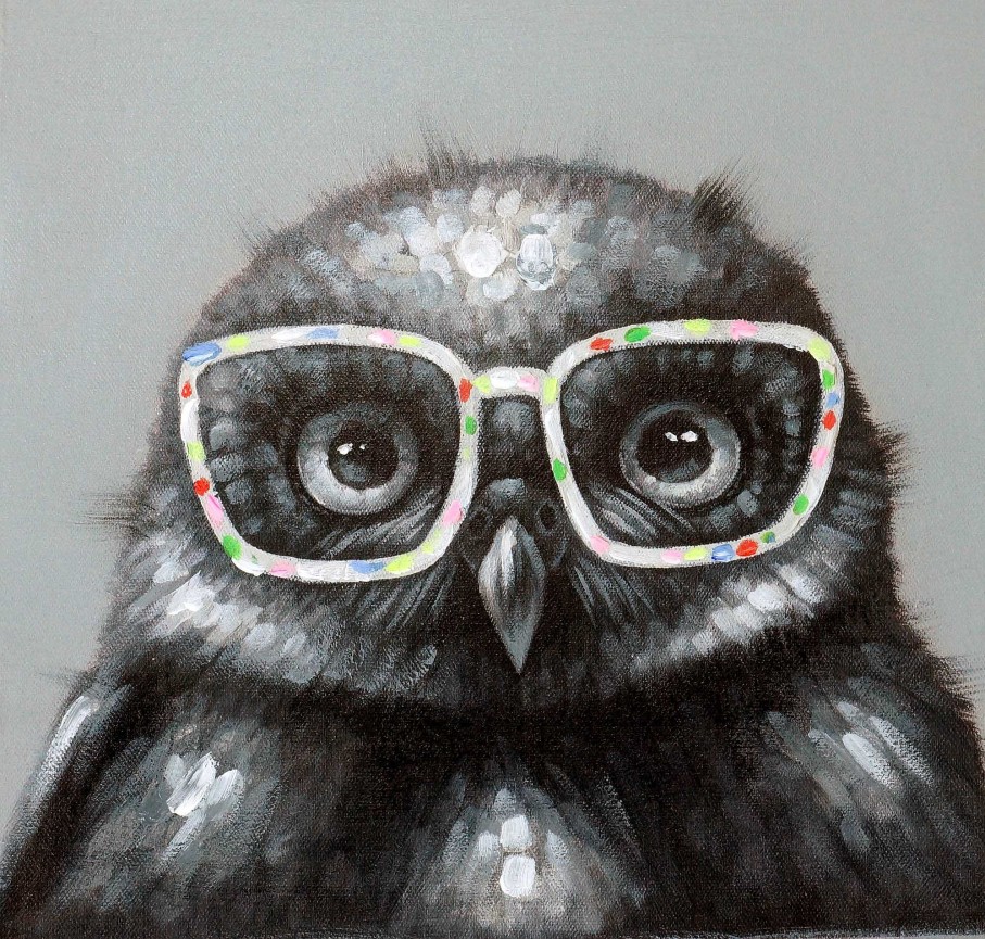 Martin Klein Owl Selfies Eulenbild Martin Klein Witziges Tierbild - Eulen Gemalde Online