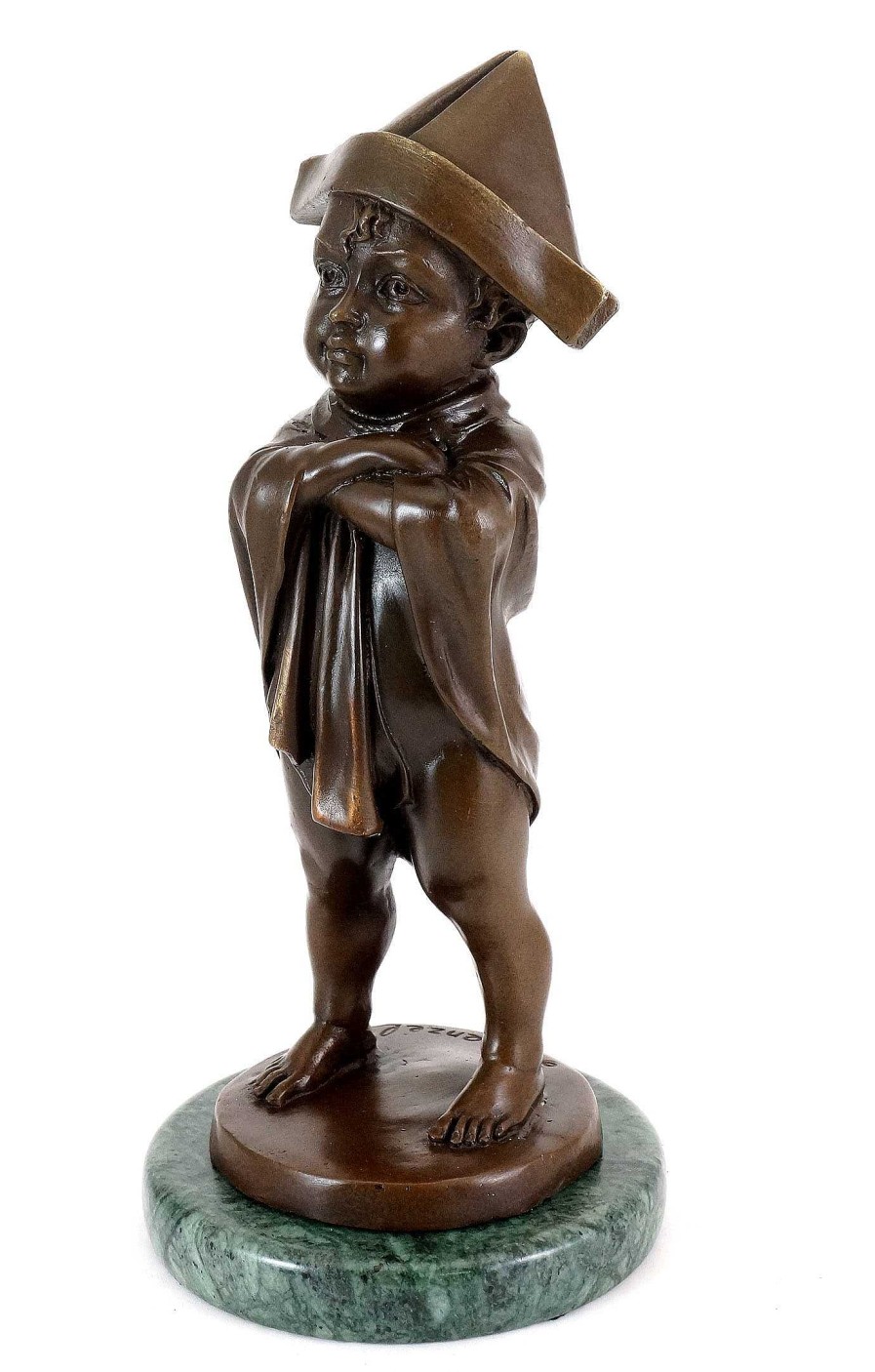 Josef Lorenzl Jugendstil Bronzeskulptur - Lausbub - Kinderbronze - Signiert Lorenzl Hot