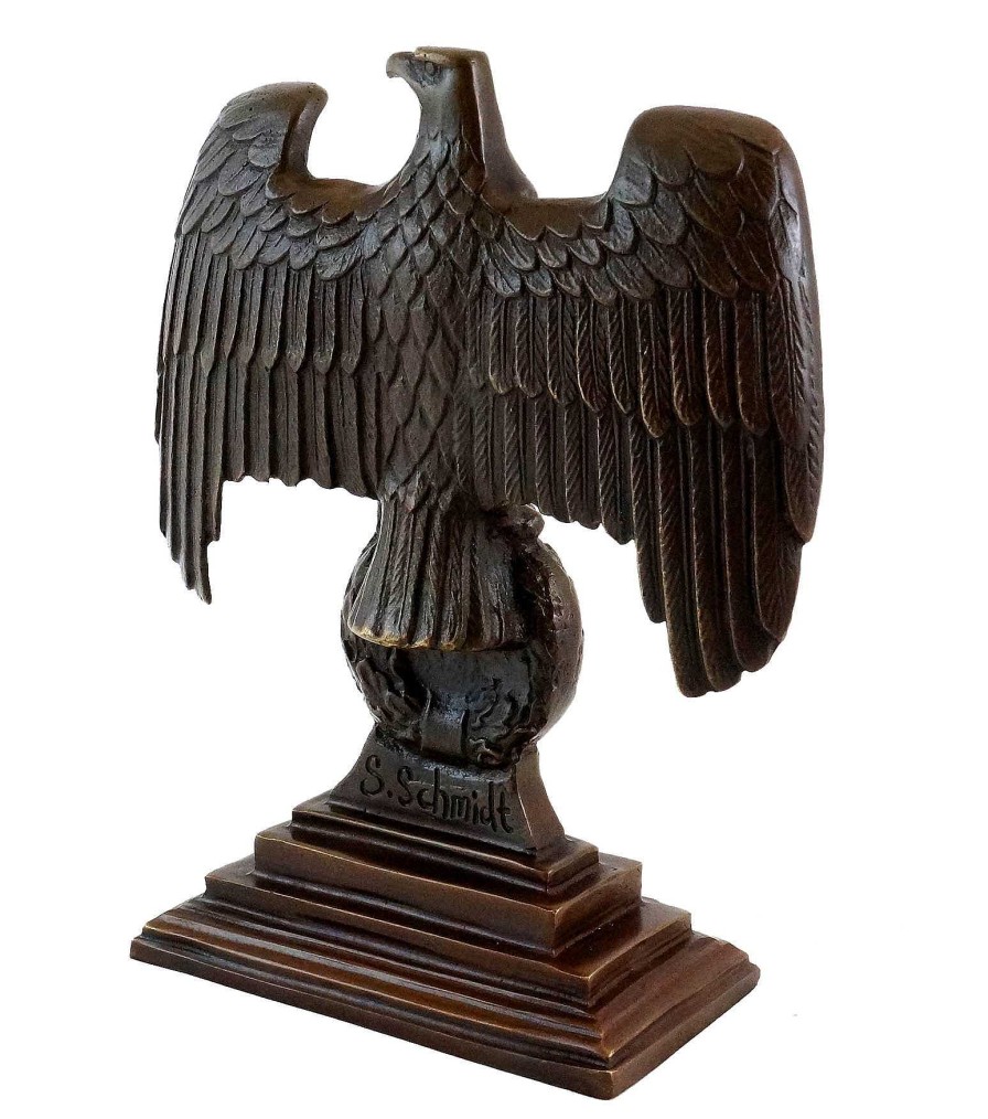 Kunst & Ambiente Bronze Reichsadler 1.Wk Auf Eisernem Kreuz - Echte Bronze Clearance