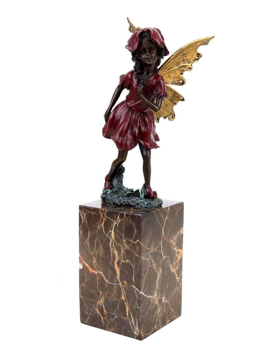 Miguel Fernando Lopez (Milo) Elfen Figur - Blumenelfe - Bronze Auf Marmorsockel - Jugendstil - Milo Clearance