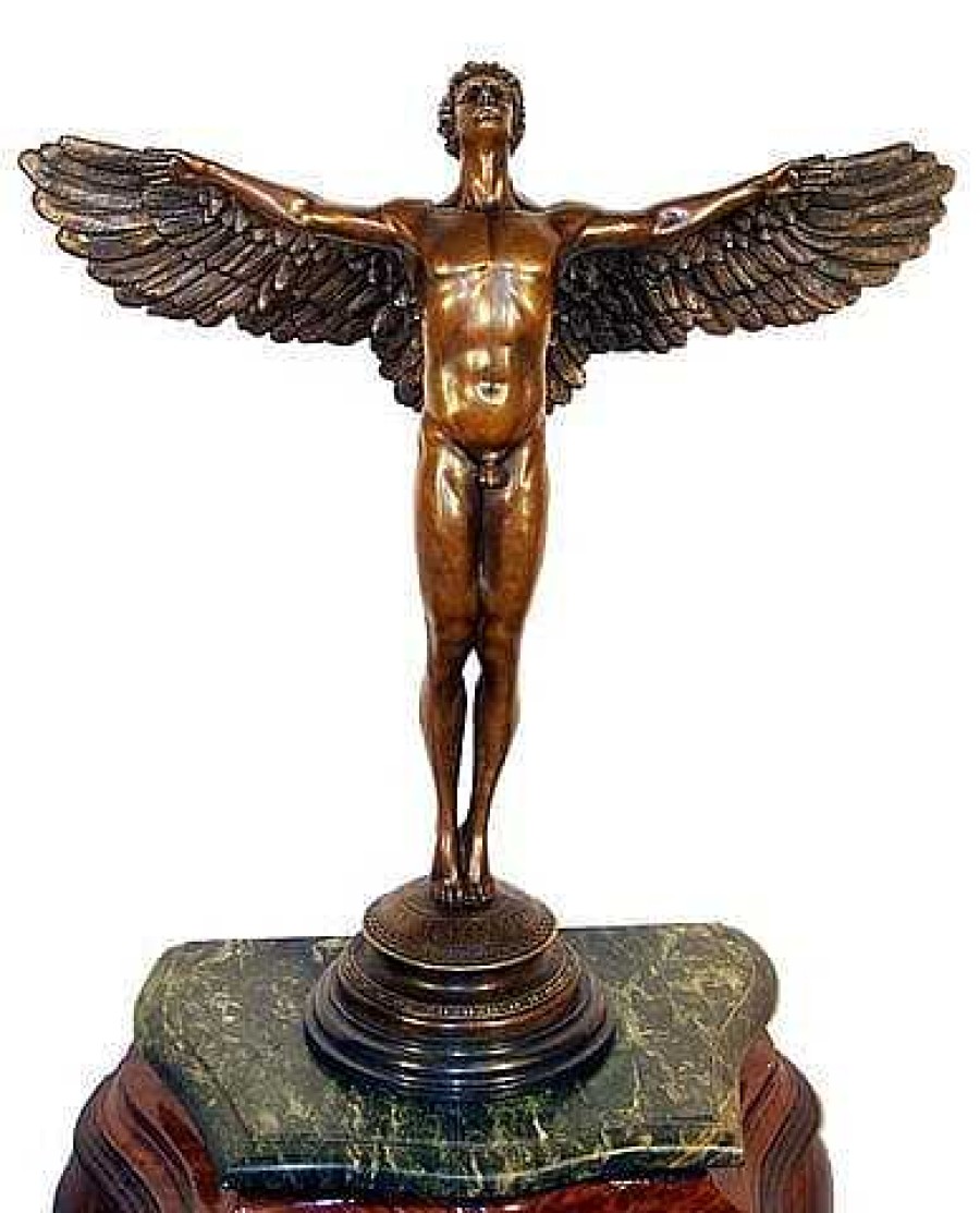 Adolph Alexander Weinman Grose Ikarus Bronzestatue - Adolph Alexander Weinman New