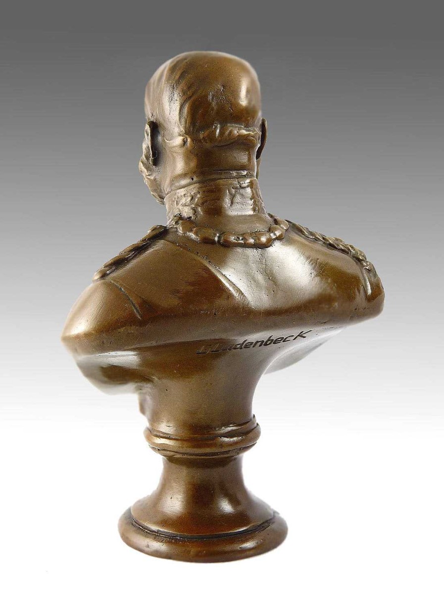 Kunst & Ambiente Kaiser Wilhelm I. Bronzebuste Signiert Clearance