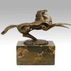 Miguel Fernando Lopez (Milo) Bronzeskulptur - Dynamischer Hengst - Signiert Milo Hot