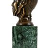 Martin Klein Bronzefigur - Kopf Mit Frauen-Relief - Martin Klein - Signiert Clearance