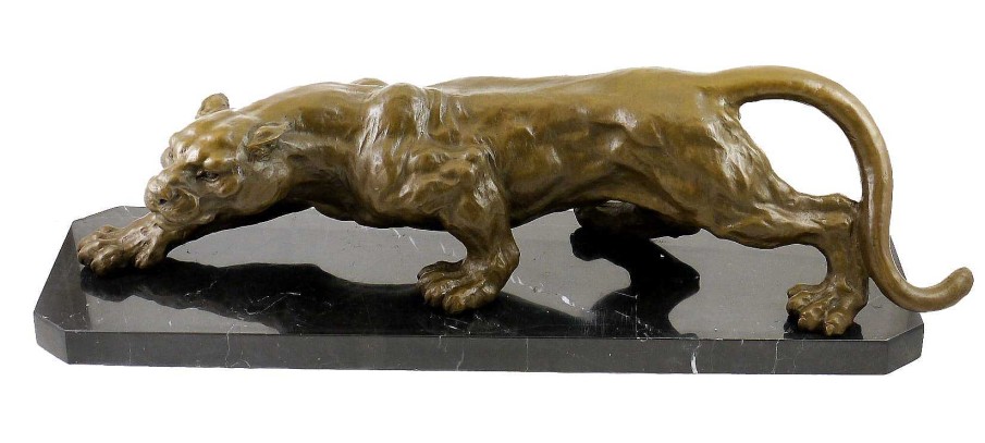 Miguel Fernando Lopez (Milo) Tierfigur Aus Bronze - Xxl Panther Auf Marmor - Sign. Milo Online