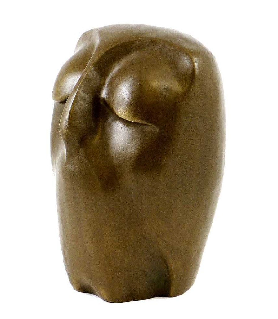 Miguel Fernando Lopez (Milo) Moderne Kunst Skulptur - Ruhende Eule - Bronze - Signiert Milo New