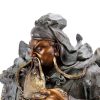 Miguel Fernando Lopez (Milo) General Guan Yu - Opulente Bronzestaue - Samurai Skulptur - Sign. Milo New