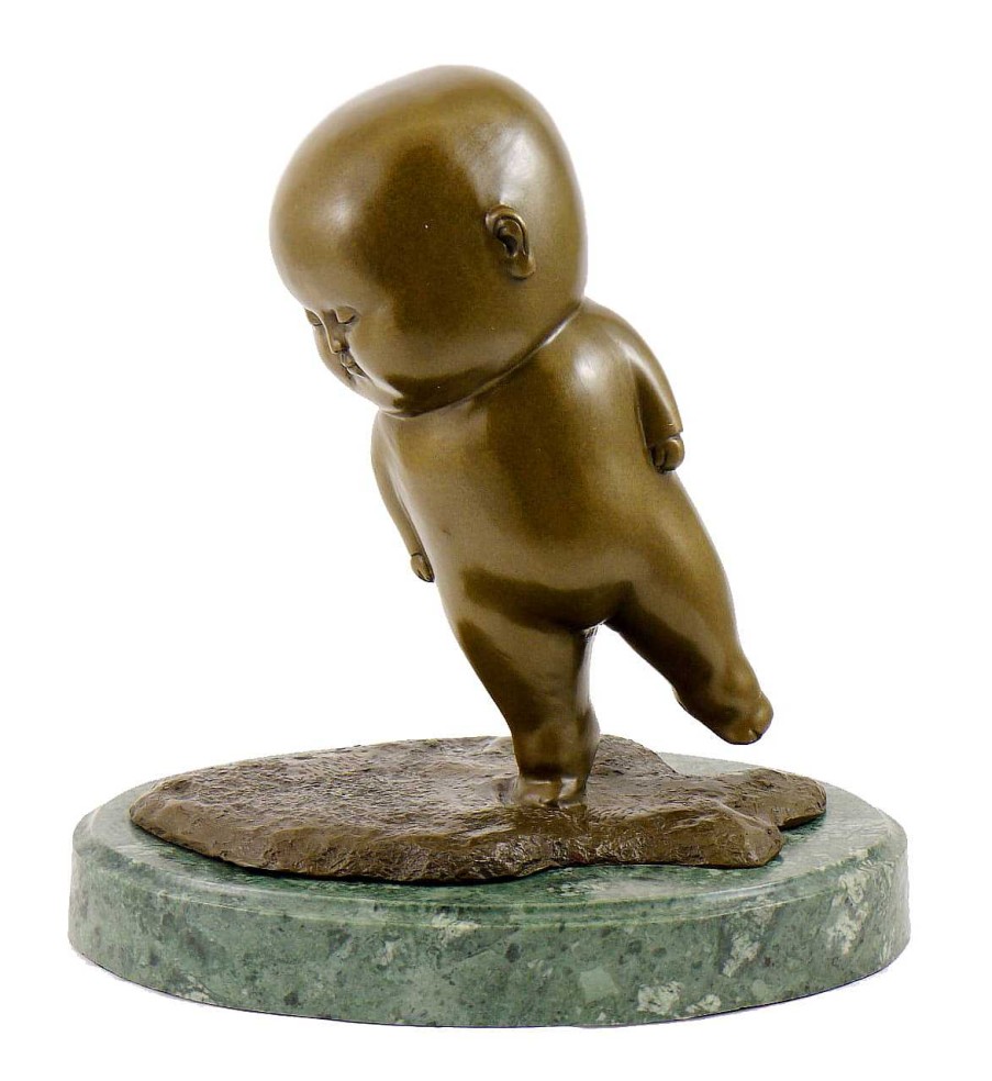 Martin Klein Moderne Bronzefigur - Taumelnder Fat Boy - Sign. M. Klein Clearance