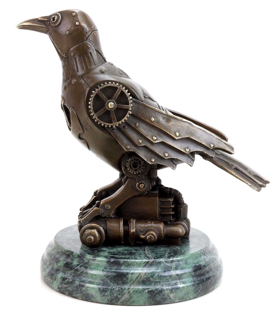 Martin Klein Steam Punk Figur - Vogel Bronze - Moderne Kunst - Martin Klein New