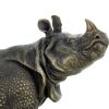 Rembrandt Bugatti Nashorn Bronzeskulptur Von Rembrandt Bugatti - Tierskulptur In Bronze Clearance