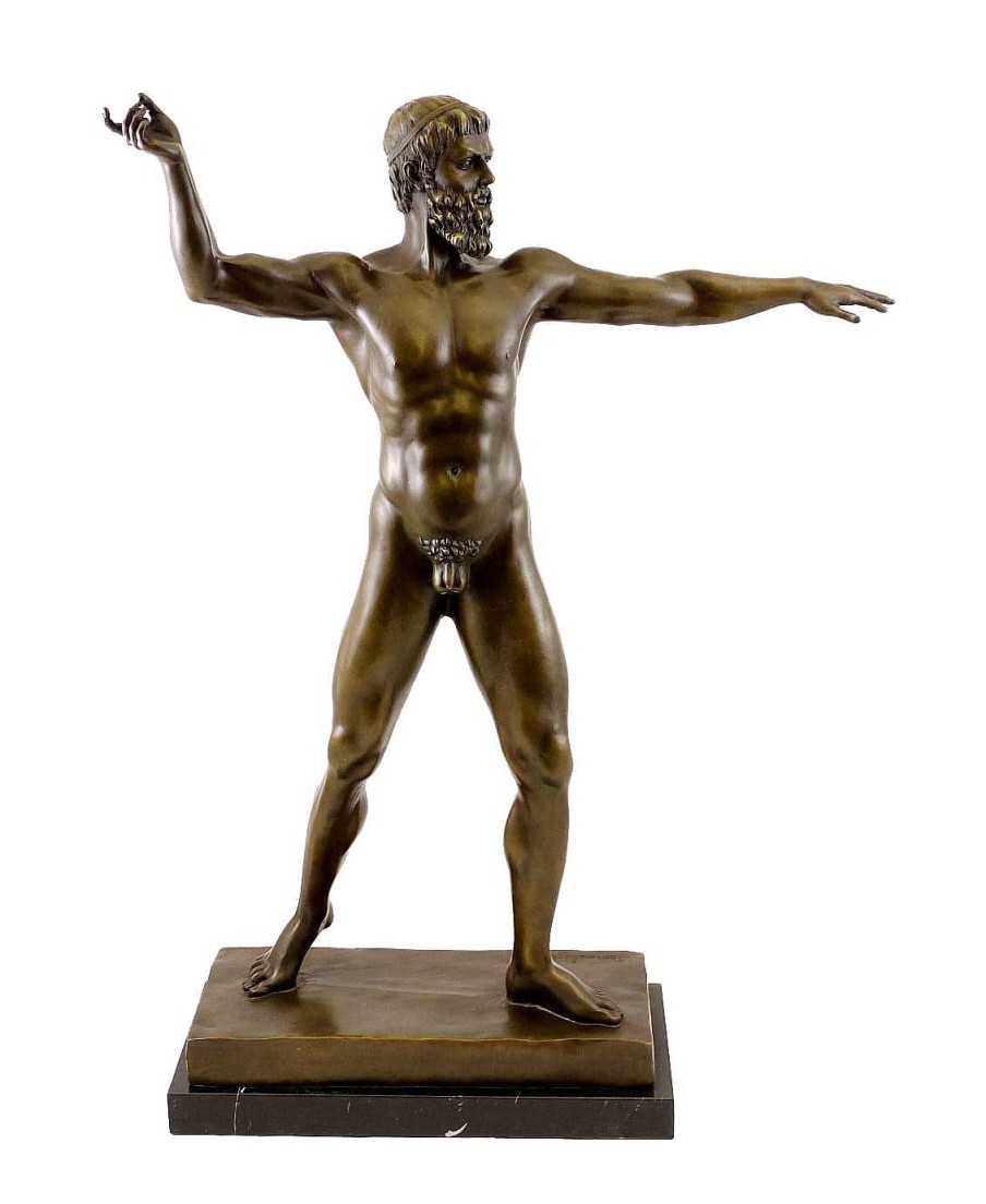 Bertel Thorvaldsen Mythologie Bronzeskulptur - Zeus - Signiert B. Thorvaldsen New