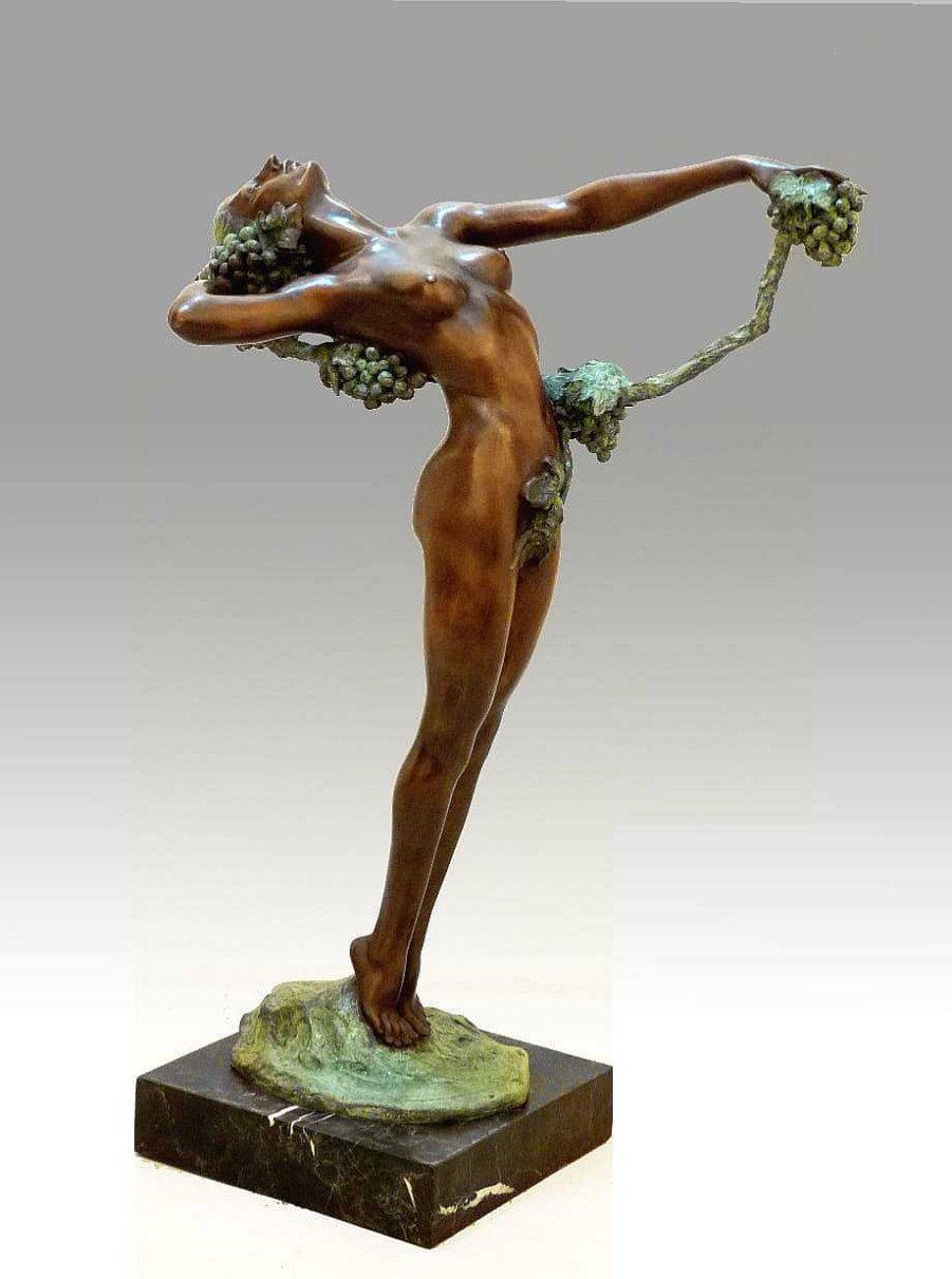 Harriet Whitney Frishmuth Grosbronze - Akt Skulptur - The Vine - Harriet Frishmuth - 1921 New