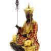 Miguel Fernando Lopez (Milo) Meditierende Buddha Bronzeskulptur Handbemalt - Signiert Clearance