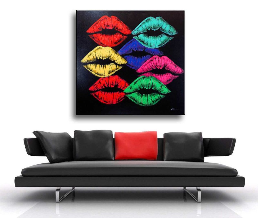 Martin Klein Colourful Lips Fashion Painting Martin Klein Acrylgemalde Clearance