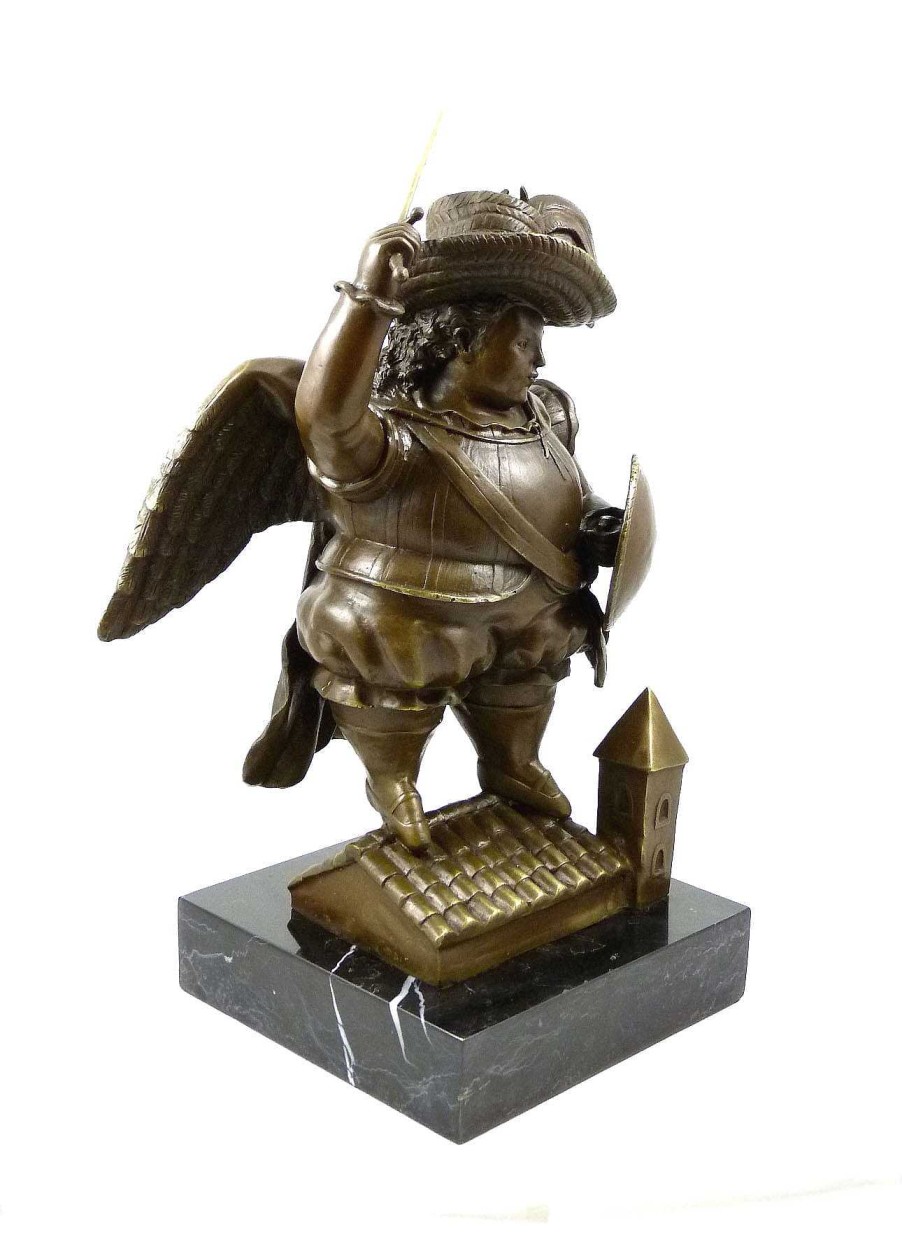 Fernando Botero Bronzeskulptur - Archangel With Black Hat - Fernando Botero Wholesale