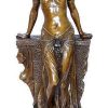 Kunst & Ambiente Art Deco Bronzefigur - Agypterin Grosfigur - Auf Marmor Sign. Wholesale