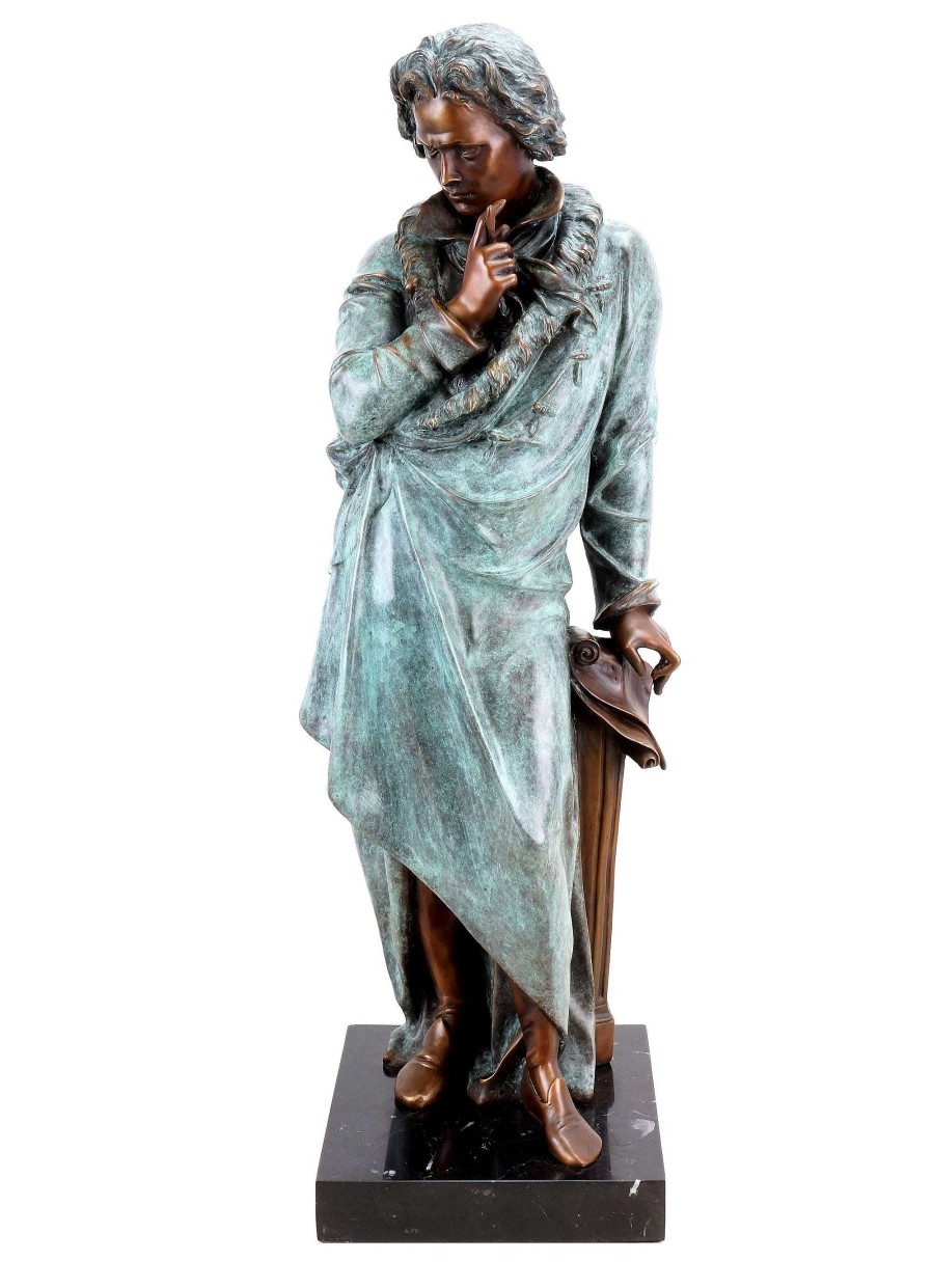 Kunst & Ambiente Opulente Bronze Statue - Ludwig Von Beethoven - Signiert Teupheme Wholesale