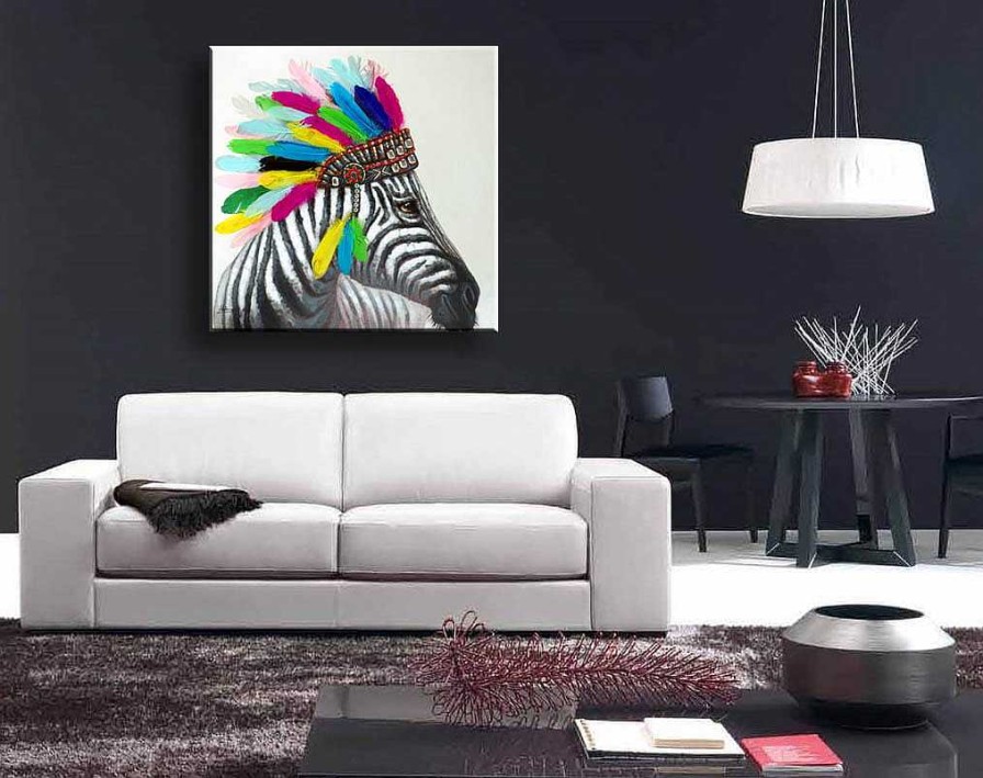 Martin Klein Zebra Hauptling Tierbild Martin Klein Zebra Gemalde - Acryl Best