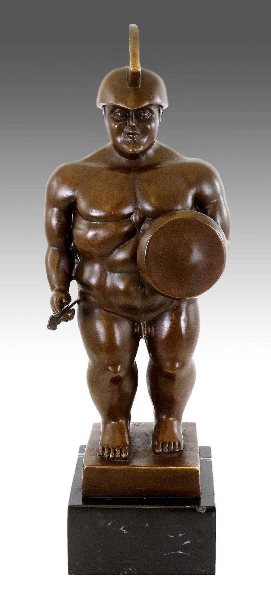 Fernando Botero Moderne Bronzefigur - Roman Warrior - Fernando Botero Clearance