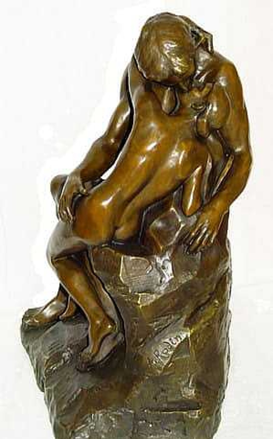 Auguste Rodin Grosbronze - Der Kuss - Auguste Rodin Statue - Signiert Clearance