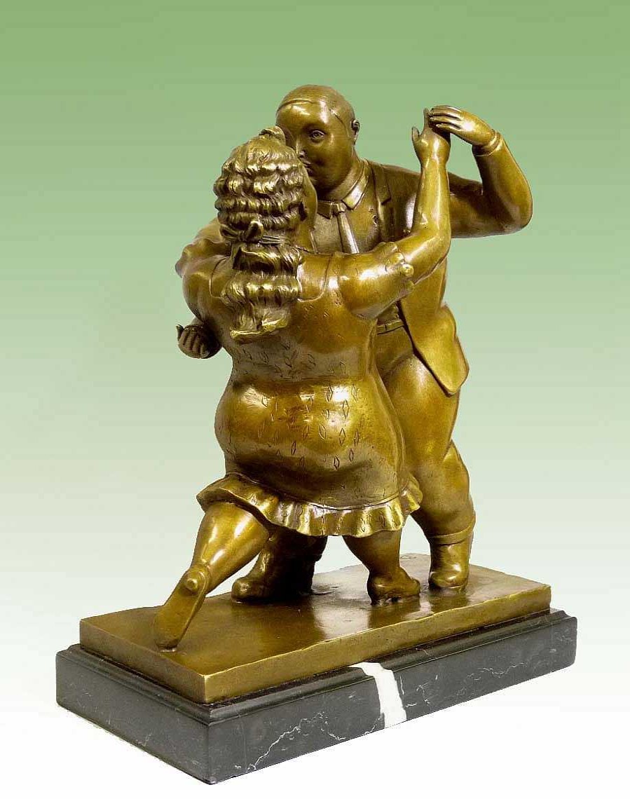 Fernando Botero Moderne Bronzefigur - Paar Beim Tanz - Fernando Botero Hot