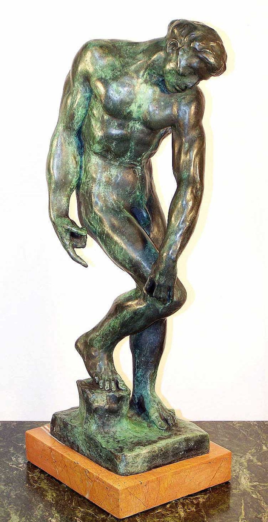 Auguste Rodin Moderne Bronzeskulptur - Adam - Von Auguste Rodin Best