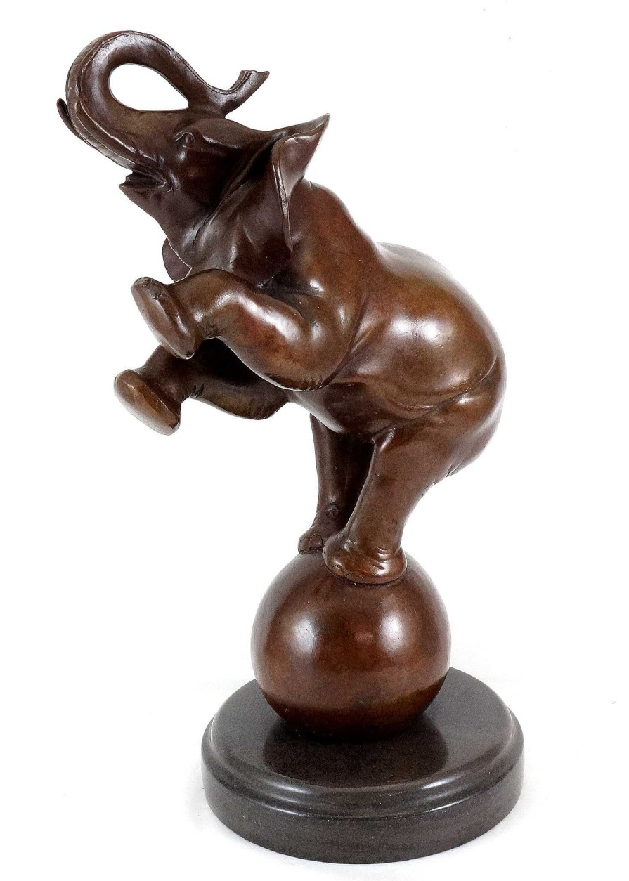 Rembrandt Bugatti Bronze Tierskulptur - Elefant Auf Kugel - Rembrandt Bugatti Online