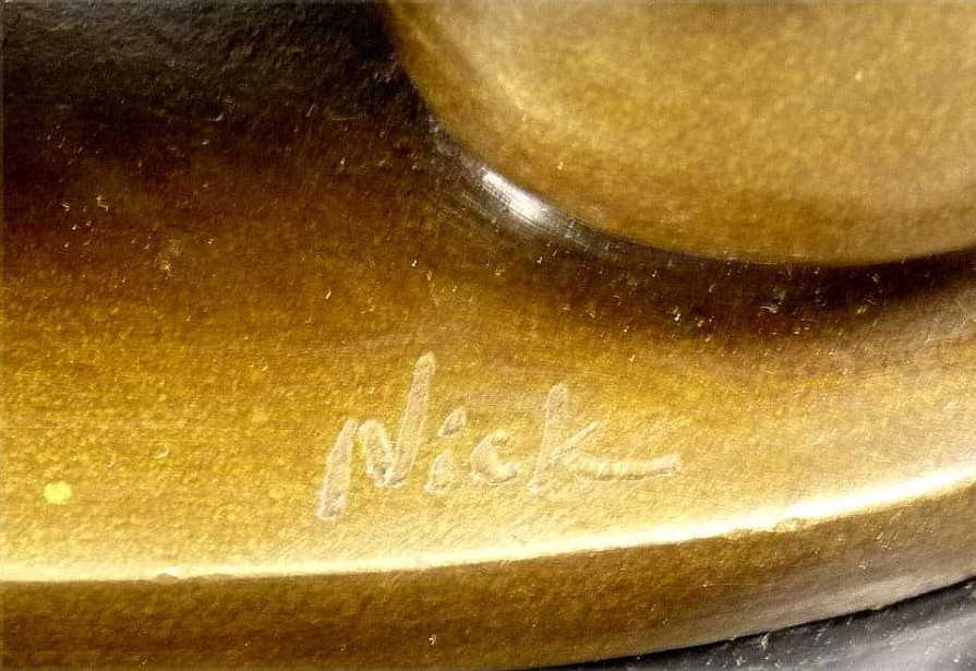 Kunst & Ambiente Erotik Bronze - Nackte Frau Auf Penis Liegend - Sign. M.Nick Hot