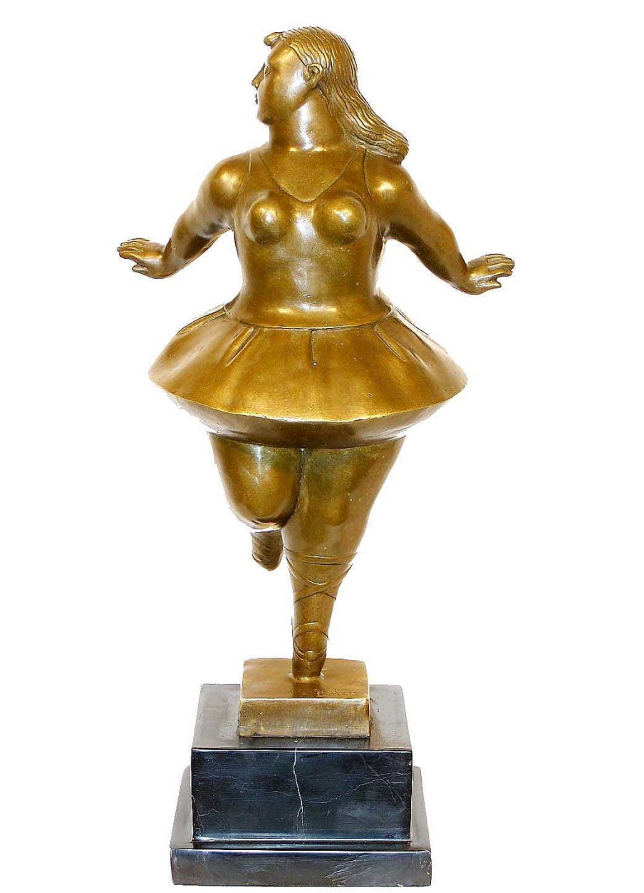 Fernando Botero Moderne Kunst Bronzefigur - Xxl Ballerina - Fernando Botero New