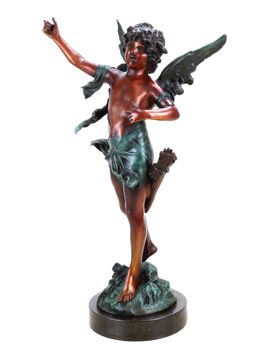 Auguste Moreau Mythologische Bronze - Limitierte Amor Skulptur - Signiert A. Moreau Online