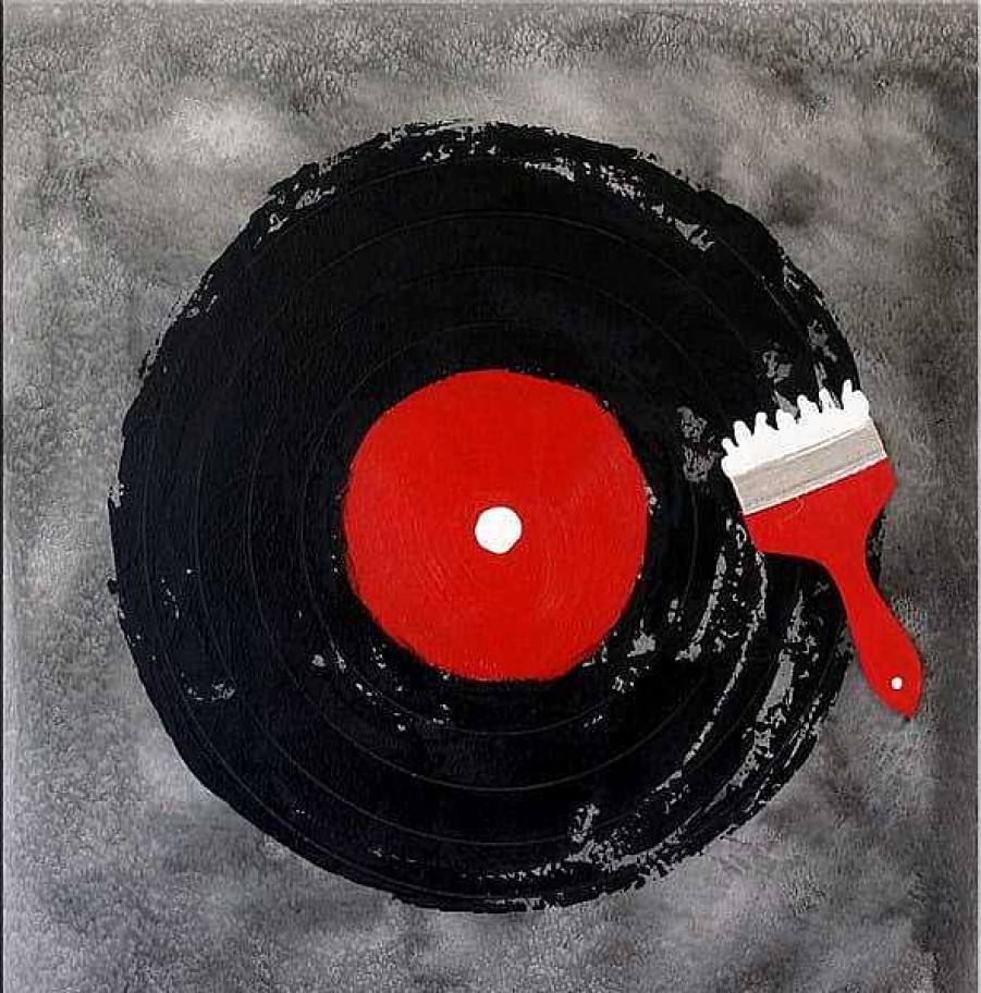 Kunst & Ambiente Addicted To Music / Dj-Vinyl - Acrylmalerei Auf Leinwand - Martin Klein Best