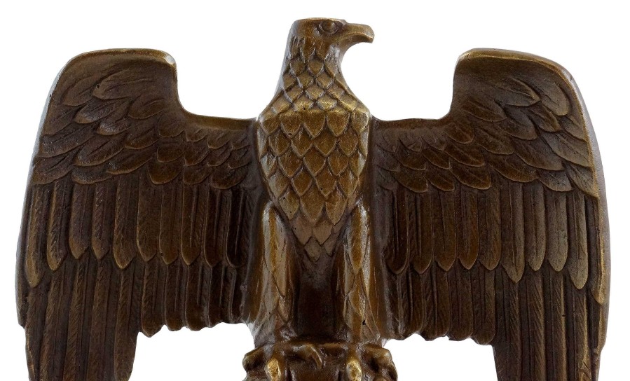 Kunst & Ambiente Bronze Reichsadler 1.Wk Auf Eisernem Kreuz - Echte Bronze Clearance