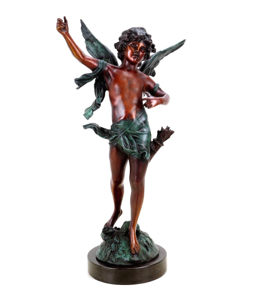 Auguste Moreau Mythologische Bronze - Limitierte Amor Skulptur - Signiert A. Moreau Online