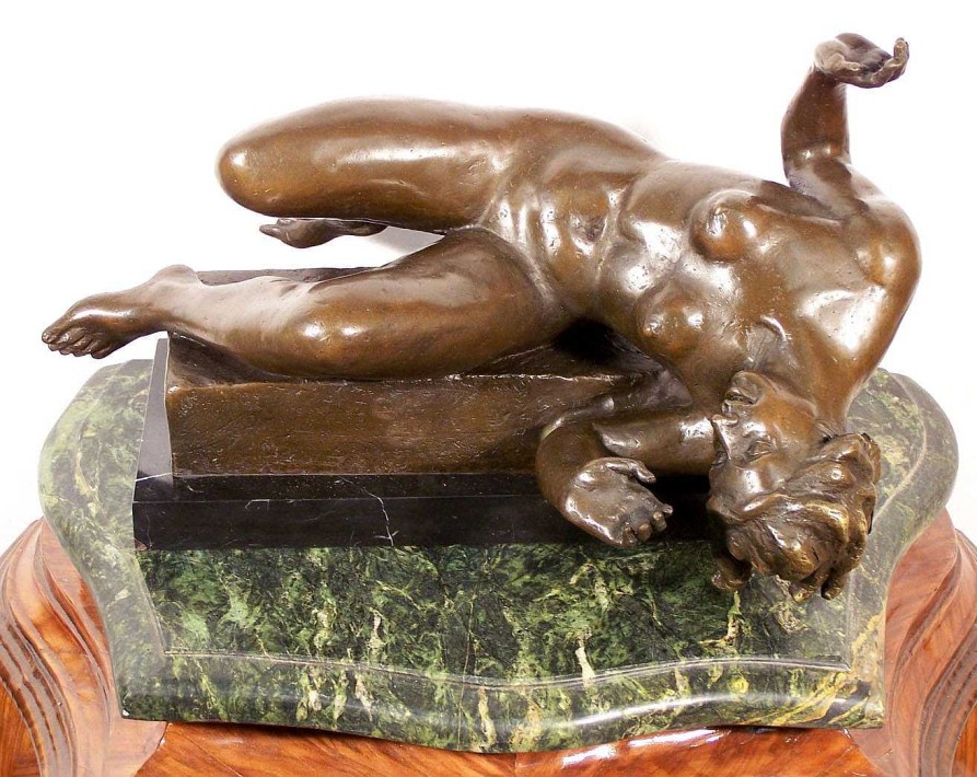 Aristide Maillol Moderne Bronzefigur - La Riviere - Von Aristide Maillol - Signiert Best